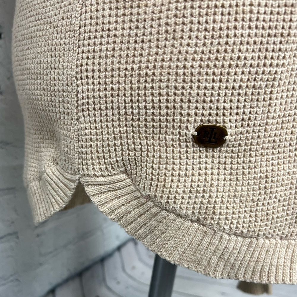 Ralph Lauren Cream Colored Cowl Neck Sweater - Picture 3 of 8